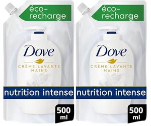 DOVE Savon Liquide Mains Original Soin des Mains Recharge 500ml (Lot de 2)