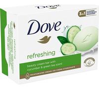 Dove Savon Rafraîchissant Bar Concombre &/ Thé Vert Parfumé, 90g