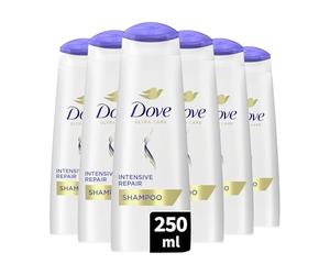 DOVE - Shampooing Réparation Intense - Nourrit les cheveux abîmés - Renforce les cheveux et aide à la réparation (lot de 6x250ml)