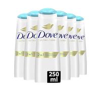 DOVE - Shampooing Soin quotidien - Technologie 2en1 - Aide à restaurer les cheveux en surface et en profondeur - Adapté à un usage quotidien (lot de 6x250ml)