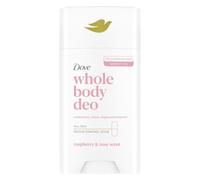 Dove Stick Whole Body Déodorant 75 ml, déodorant pour tout le corps, parfum framboise et rose, protection contre les odeurs jusqu'à 24 heures, testé dermatologiquement, testé gynécologiquement