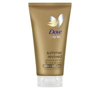 Dove Summer Revived Lot de 2 lotions autobronzantes moyennes à foncées pour le visage et le corps avec aloe vera et glycérine pour un bronzage progressif ensoleillé et une peau douce et soyeuse 2 x 75