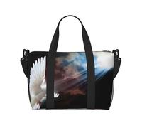 Dove Sun Art Sac fourre-tout pour femme avec imprimé soleil Sac à bandoulière portable adapté pour les entraînements de gym, les trajets et les voyages