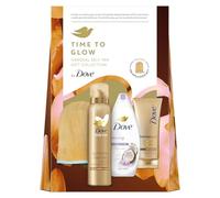 Dove Time to Glow Coffret de collection d'autobronzage progressif avec un applicateur de bronzage pour elle, 3 pièces