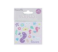 Dovecraft Book Unicorns-184 Stickers Paillettes pour travaux manuels, Papeterie, Journal, Papier Multicolore, Taille Unique