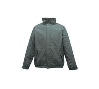 Regatta Blouson Aviateur Homme Imperméable Doublé Polaire avec Capuche dissimulée Dover Jackets Waterproof Insulated Homme Dark Green/Dark Green FR: 3XL (Taille Fabricant: XXXL)