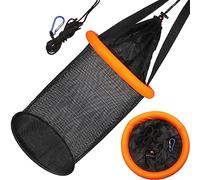 Dovesun 5 Gal Panier de Pêche Flottant Filet de Pêche Pliable Portable en Maille Nylon | Filet de Pêche en Nylon Enduit Cage de Stockage d'Appâts pour Garder Vairons Sangsues et Autres Appâts Vivants
