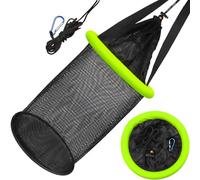 Dovesun Panier de pêche flottant de 5 gallons, filet de pêche pliable portable en maille de nylon | Cage de rangement pour appâts en nylon enduit pour garder les écrevisses et les lixivies et autres