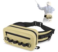 Dovesun Sac banane de pêche étanche pour homme 3,3 l avec fermeture éclair hermétique pour pêche à la mouche, kayak, kaki