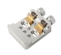 Dovetail Base de montage Pince en alliage d'aluminium pour montage télescopique astronomique, fixation double boulon stable avec plusieurs trous de vis, montage rapide (argent)
