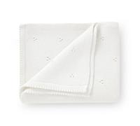 DovFanny Couverture en coton cellulaire tricoté doux pour bébé garçon et fille 100 x 80 cm