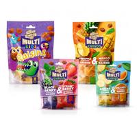 Dovido Kids-Mix 4 variétés snack fruité 4 boîtes 8 mini sachets 448 g vegan