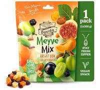 Dovido mélange fruits 200 g fruits secs abricots figues raisins vegan snack