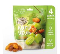 Dovido Sultanines 200 g sans pépins non soufrées vegan raisins snack lot 4