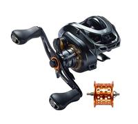 DOVIELLO GKA200 Pro Baitcaster Moulinet 2023 Nouveau Rapport de Vitesse 7.1 6+1BB Drag Clicker Sound 9 kg/9 kg Moulinet de pêche à la Main Gauche Double bobines