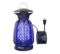 Dovima Destructeur d'insectes électrique d'extérieur - 4200 V haute tension - Lampe LED étanche pour moustiques, mouches, terrasse, véranda, garage, arrière-cour, maison