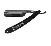 DOVO Rasoir barbe Bismarck - Coupe choux en acier au carbone - 6/8 inch - tête ronde - dos pointu - affûtage creux complet - DOVO Solingen Rasoir barbier