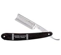 DOVO Rasoir barbe Barbarossa - Coupe choux en acier inoxydable - 5/8 pouce - tête espagnole - affûtage complet - DOVO Solingen Rasoir barbier