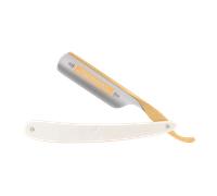 Dovo Solingen Rasoirs droits 6/8" carbon | Bismarck | Optique acrylique perlée blanche