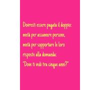 Dovresti essere pagata il doppio: metà per assumere persone, metà per sopportare le loro risposte alla domanda: “Dove ti vedi tra cinque anni?”: ... regalare a amica recruiter, HR, risorse umane