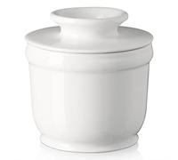 DOWAN Beurrier en Porcelaine, Pot à Beurre Français avec Couvercle pour Récipient à Beurre Frais doux pour Beurre Fraîchement Aromatisé, pour le petit déjeuner