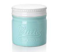 DOWAN Beurrier porcelaine,200ml Beurrier en porcelaine bleu,Pot à beurre avec couvercle,Beurrier a eau,Conteneur à beurre gaufré pour beurre mou
