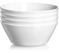 DOWAN Céramique Bols 946 ml 4 pièces, Grands bols à soupe pour Ramen Céréales Nouilles Salade Fruits, Lavable au lave-vaisselle et au micro-ondes