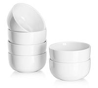 DOWAN Lot de 4 Bols à Dessert, 300ml Porcelain Assiettes pour Riz, Mini Bol à Soupe, Gâteau, Hors-d'oeuvre, Apéritif, Tapas, Saladiers, Passe au Micro-ondes & Lave-vaisselle, Ø 10,0cm