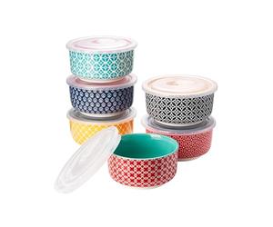 DOWAN Ramequins Lot, 6 X 120 ml Ramequins et Moules à Soufflés en Porcelaine, Ramequin Dessert pour Muffin, Ramequin Four à Pâtisserie, Glace, Sauce, Fruit, Collation, Ø 9cm-Couleurs Vives
