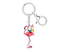 DOWAY Porte-clés flamant rose en acrylique - Accessoires pour décoration de flamant rose - Cadeaux inspirants pour femme et fille, multicolore, Medium
