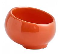Dowbom Bol à clés pour table d'entrée, bol de rangement en métal, décoration d'intérieur, bol à bonbons pour bureau (orange, 15,2 cm), CWW-003