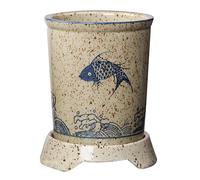 Dowbom Égouttoir à couverts japonais en céramique pour baguettes, égouttoir à couverts avec poignée, support de baguettes pour cuisine (B)