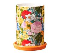 Dowbom Porte-ustensiles de cuisine pour comptoir, cuillère à fleurs, spatule, pot à ustensiles de cuisine (vert)