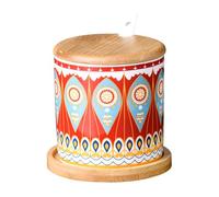 Dowbom Sucrier avec couvercle et cuillère, pot de rangement de 250 ml, pot à sucre, pot à sucre, pot à sucre (rouge-B)