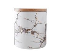 Dowbom Sucrier avec couvercle hermétique - Pot à sucre - Pot à sucre - Pot de rangement - Blanc - 1100 ml