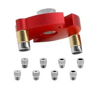 Doweling Jig Kit de chevilles pour trous droits, positionneur de perçage droit, perforateur de trou portatif, outil précis pour joints de travail du bois, pour percer des forets Guides L
