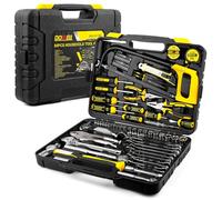 DOWELL Kit d'outils 85 pièces pour mécanicien automobile complet pour réparation de voiture, moto, moteur et garage avec prises, clés à cliquet, pinces et plus encore