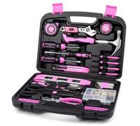 DOWELL Kit d'outils de réparation à domicile de 145 pièces avec boîte à outils - Ensemble complet d'outils à main ménagers comprenant marteau, pinces, tournevis et ruban de mesure pour femmes/hommes