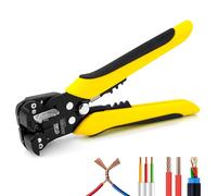 DOWELL Pince à dénuder automatique 10-24 AWG, outil multifonction 3 en 1 pour dénuder, couper et sertir, outil électrique robuste et durable pour les professionnels et le bricolage