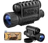 Dowesyeen Vision nocturne monoculaire, vision nocturne numérique HD pour l'observation des animaux sauvages, la chasse, le camping et les activités de plein air, vision nocturne 350m IR-éclairage
