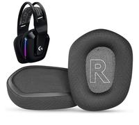 DowiTech Coussins d'oreilles de Remplacement en Tissu G733 compatibles avec Logitech G733/G535/G335 Le Casque de Jeu, Coussins d'oreilles avec Mousse d'isolation phonique Confortable-Noir