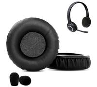 DowiTech Professionnel Coussinets d'oreille de Rechange Compatible avec Logitech H600 H 600 Wireless Headset Coussinets d'oreille en Cuir protéiné et Mousse à mémoire de Forme