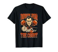Down for The Count Funny Boxing Vampire Halloween T-Shirt Graphique avec Valeur