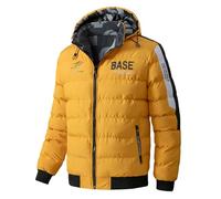 Down Jacket Ha. ya-bu.sa, Vestes softshell légère et confortable, Veste D'hiver Pour Temps Froid, Camping(Yellow,S)