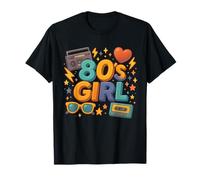 Down Memory Lane Costume rétro années 80 pour Fille T-Shirt
