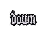 Down Metal Band_1 Écusson Patch en fer brodé sur accessoire