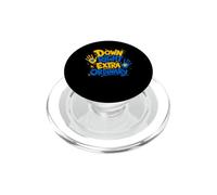 Down Right Extra Ordinaire Jaune Bleu Down Syndrome Trisomie PopSockets PopGrip pour MagSafe