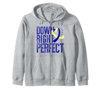 Down Right Perfect Ruban de la trisomie 21 Meme Sweat à Capuche