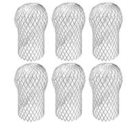 Down Spout Guard 6pcs 4x7 Stretchable Round Head Round Aluminium Gutter Guard Water & Rust Resistant Gutter Filtre pour empêcher Le Blocage des Feuilles, Les vers Le Bas des débris