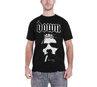 Down T Shirt Smoking Jesus Face Band Logo Officiel Homme Noir Size S